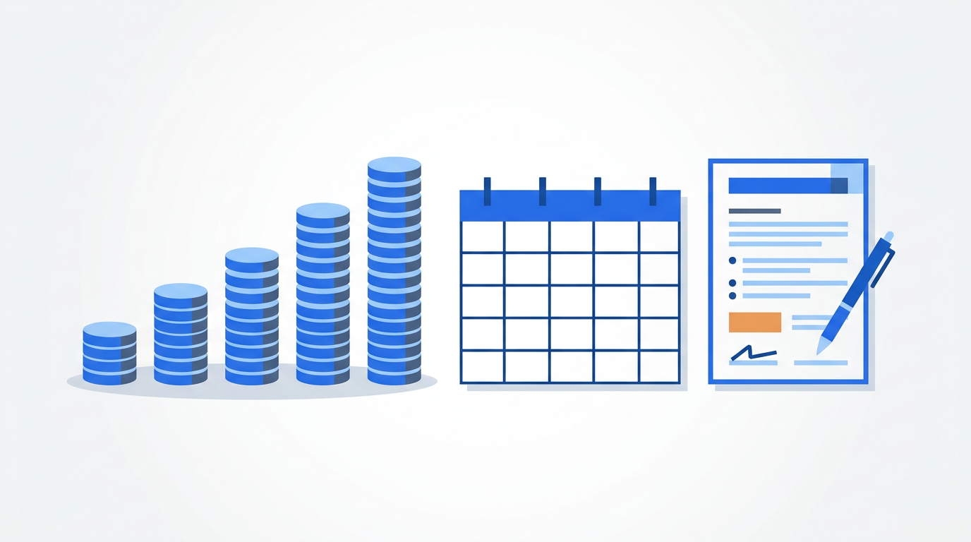Featured illustration for the RankThrottle Agencies blog “How Much Should You Pay an SEO Agency Per Month? Retainer Ranges…